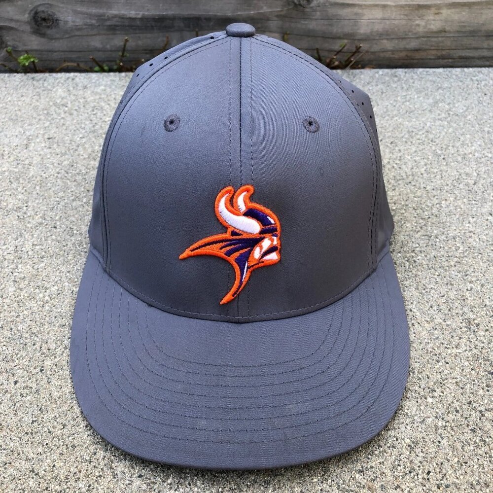 RICHARDSON Valley Vikings Fitted Hat S/M Men's Baseball Cap Grey​